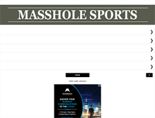 Tablet Screenshot of massholesports.com